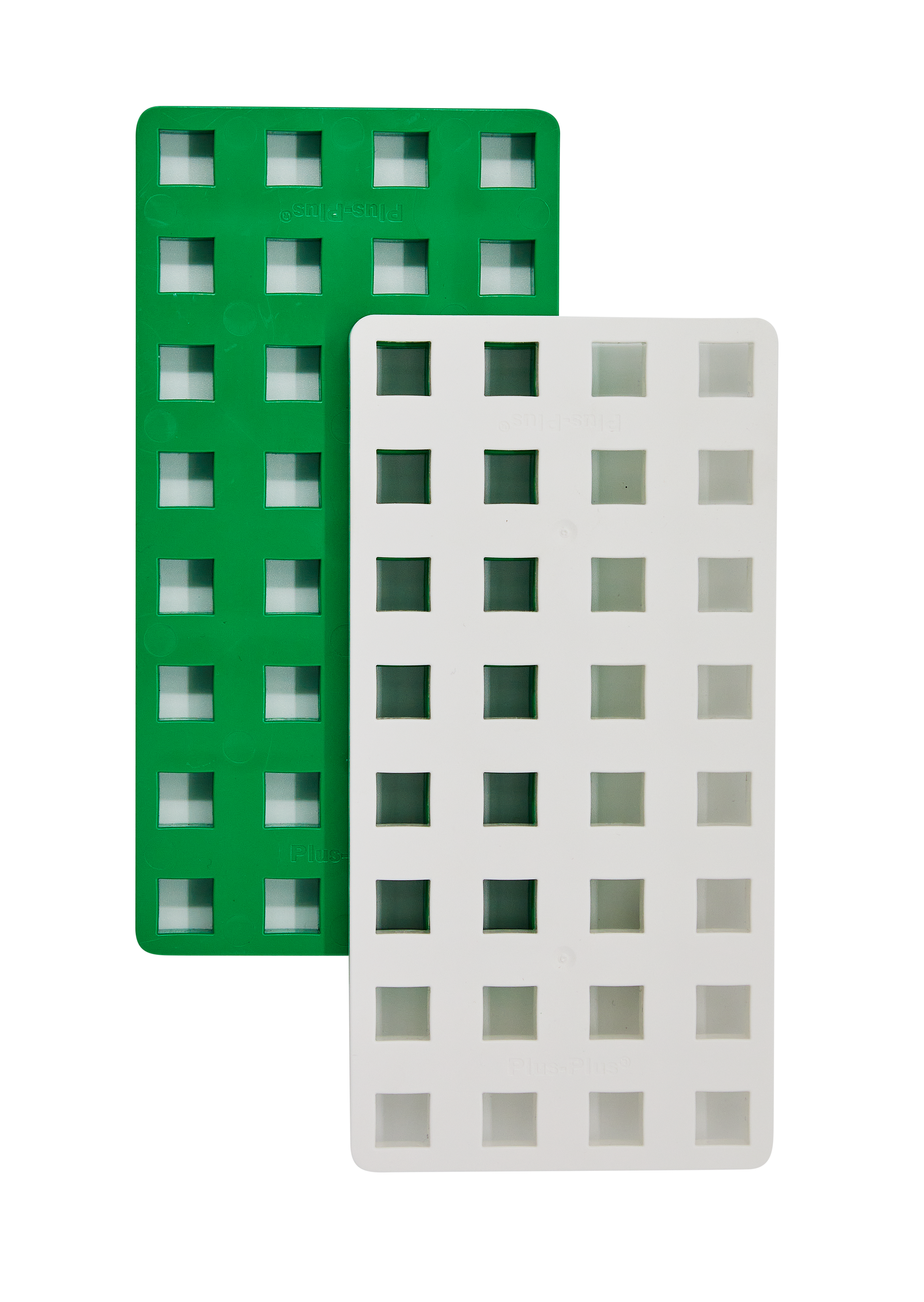 2 BIG Baseplates - White and Green