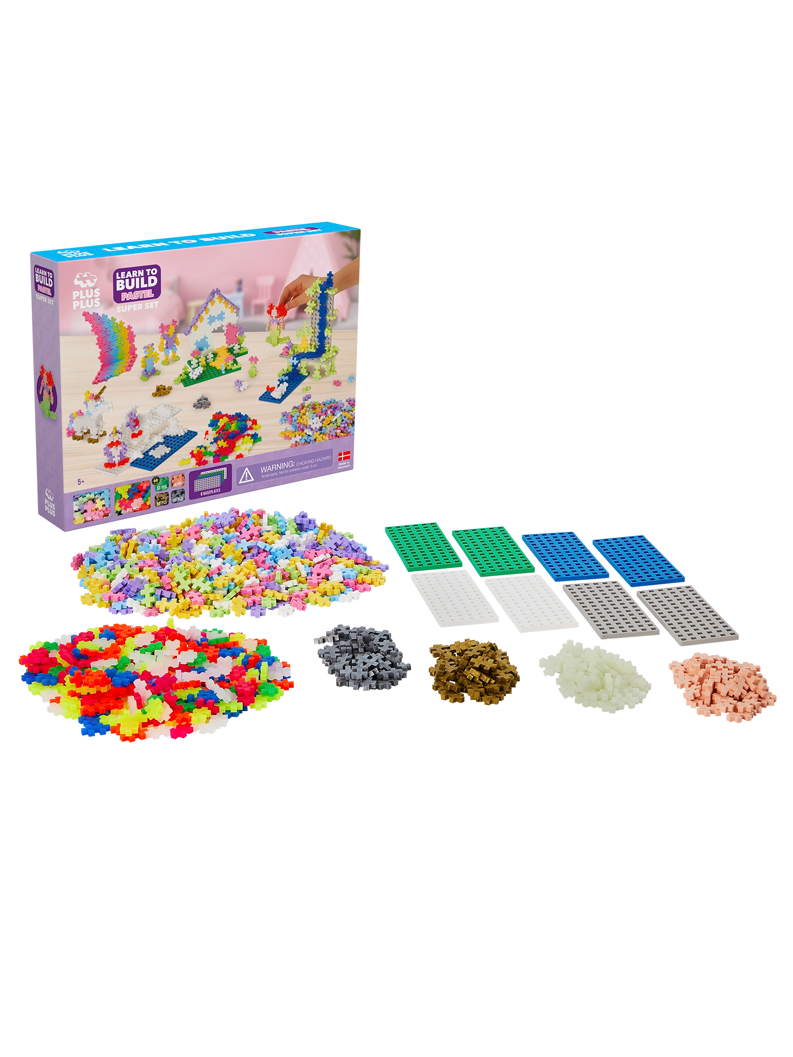 Learn to Build - Super Set Pastel - 1200 pcs