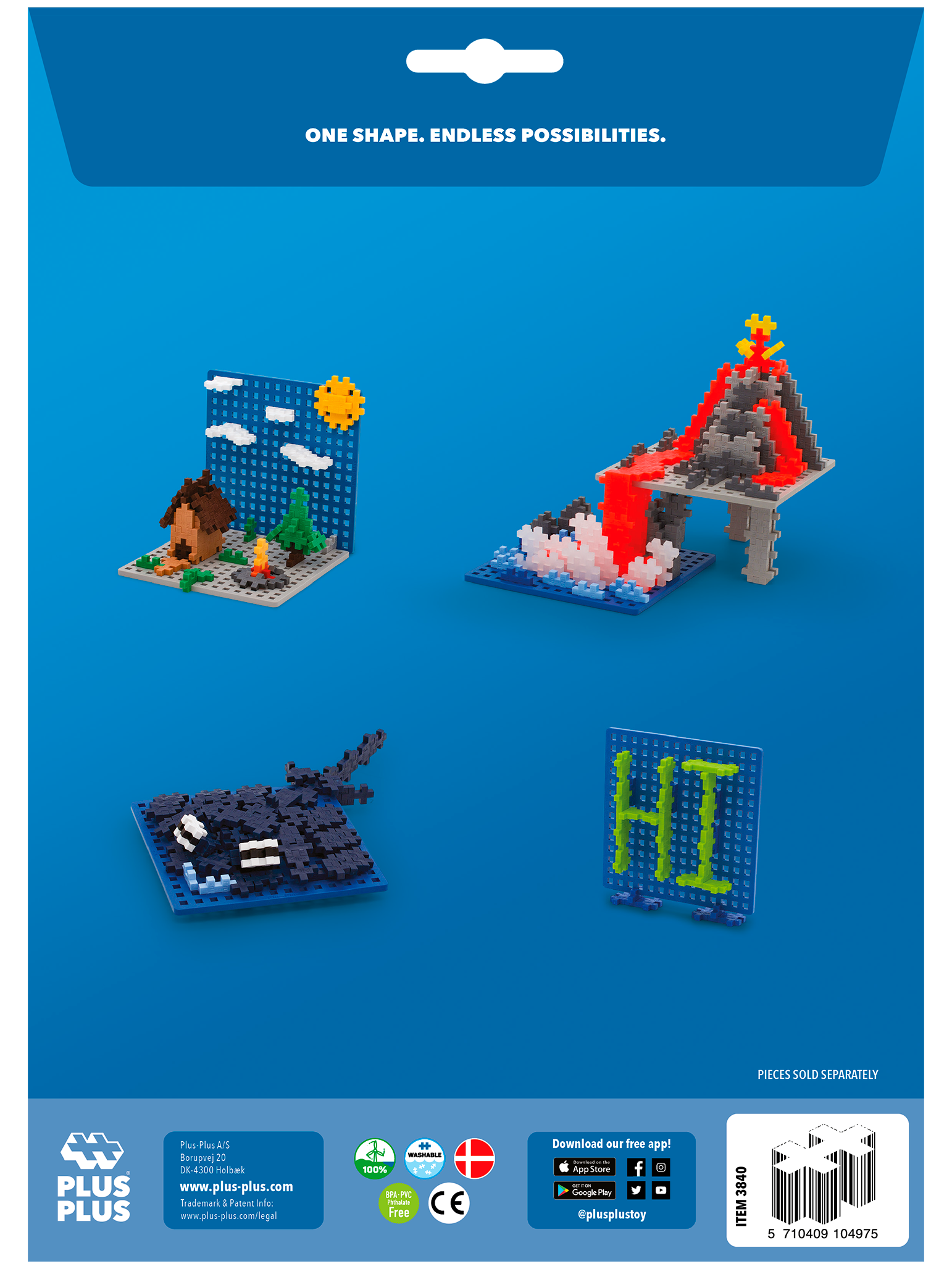 2 Baseplates - Blue and Gray