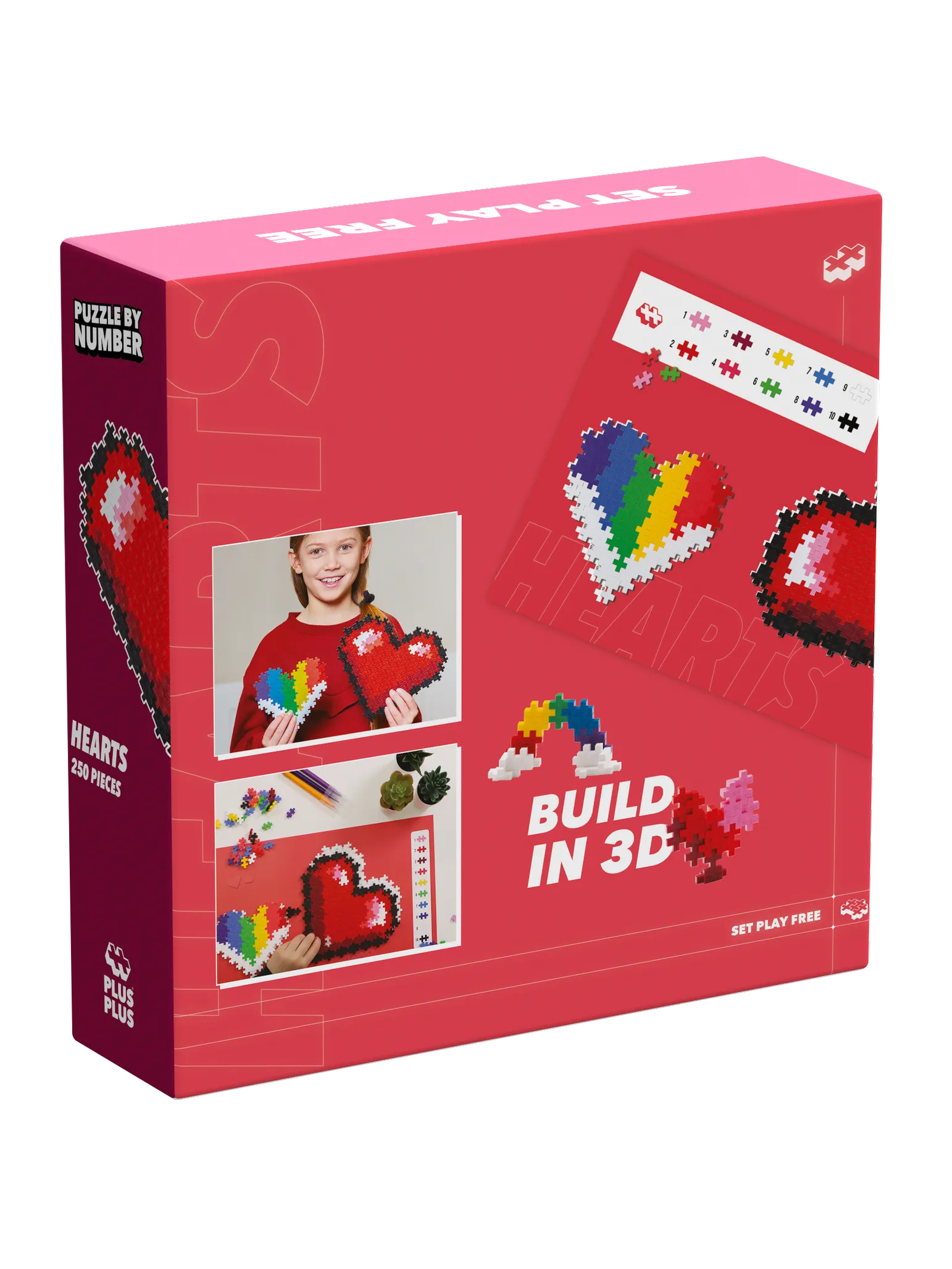 Puzzle By Number - Hearts