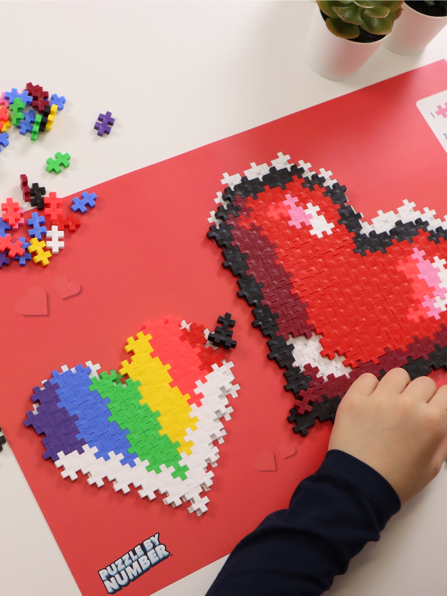 Puzzle By Number - Hearts