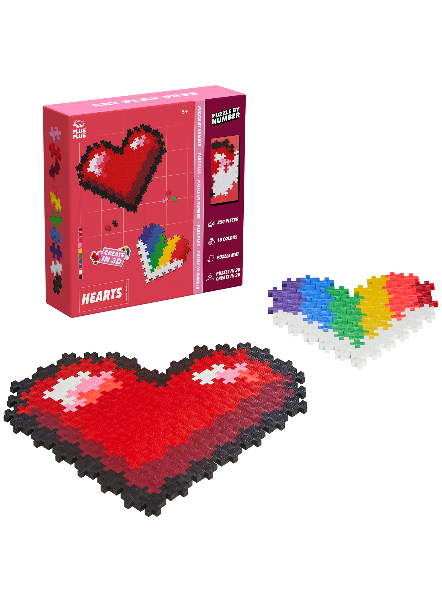Puzzle By Number - Hearts