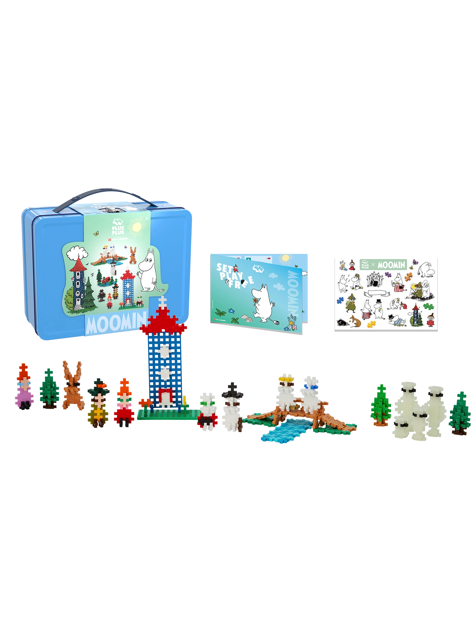 Moominvalley Blue Tin Carry Case - 500 pcs